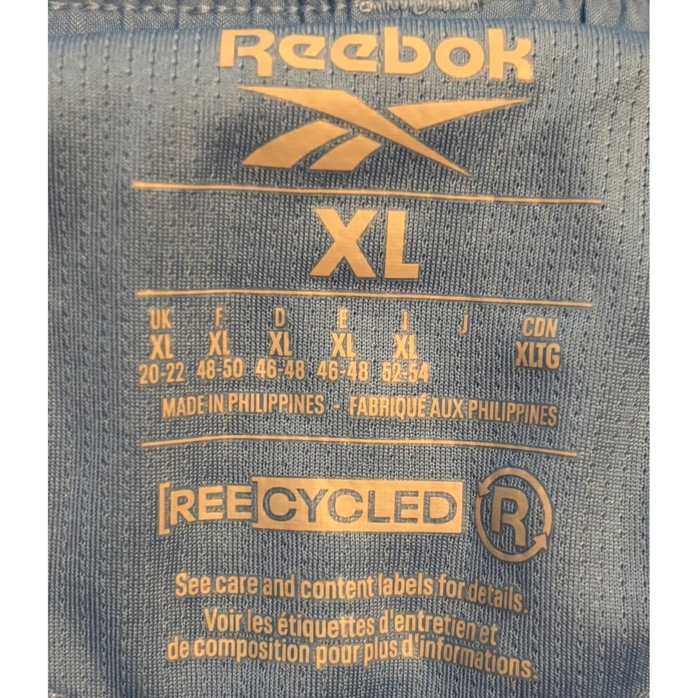 Reebok Running Shorts Womens XL Light Blue Excellent REEcycled Athletic Gym - Picture 3 of 3
